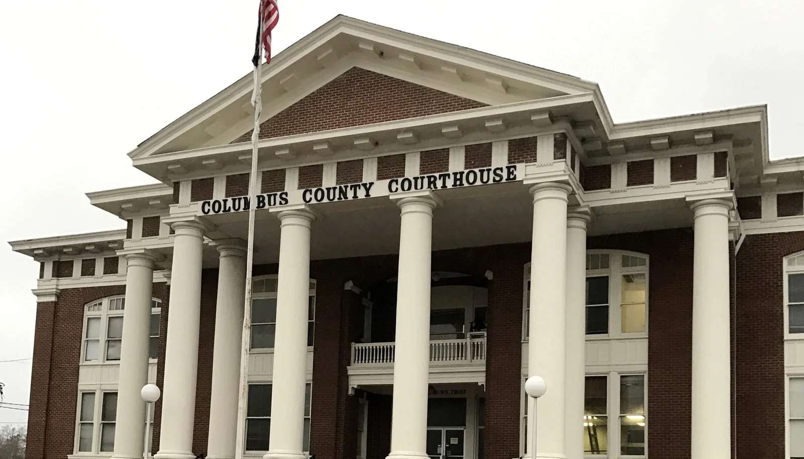 Columbus County Courthouse in Whiteville, North Carolina