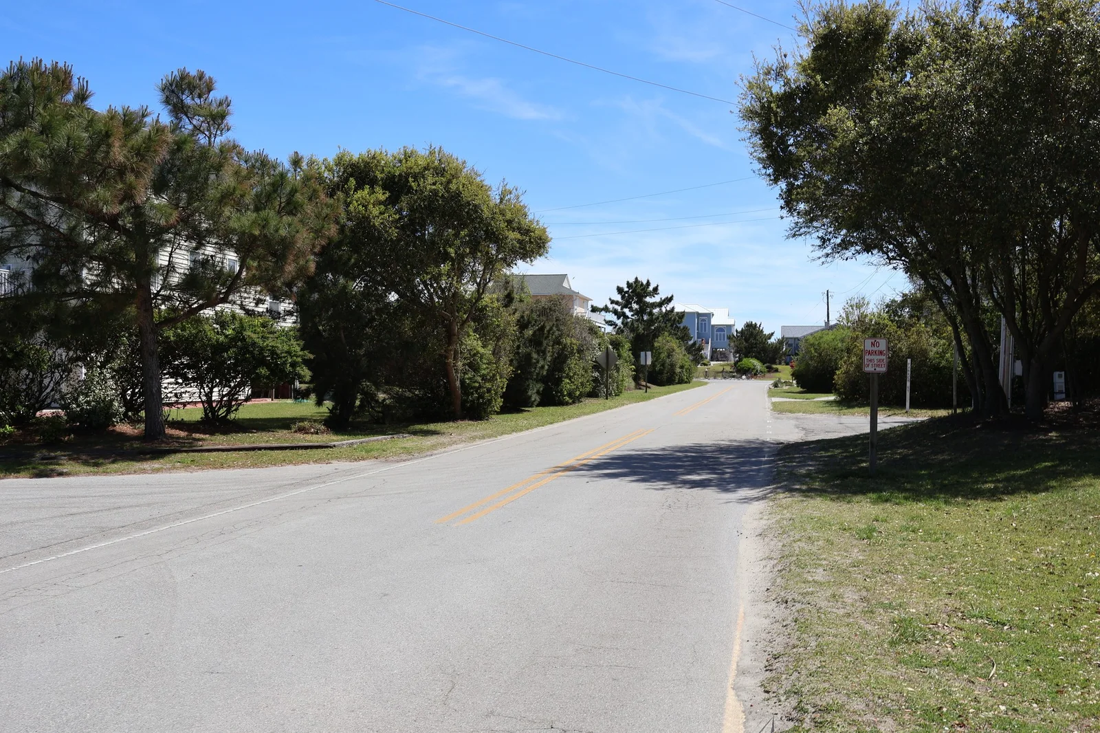 Coast Guard Road in Emerald Isle, North Carolina, photographed in April 2023